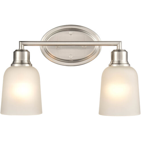 Amberle 2 Light 15.25 inch Brushed Nickel Vanity Light Wall Light